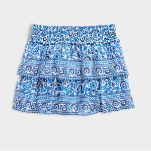 Vineyard Vines Girl’s Smocked Waist Print Skirt Sz M